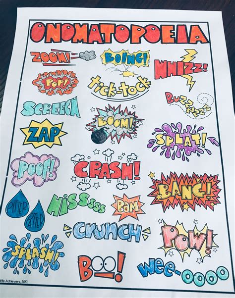 Onomatopoeia Worksheets Printable