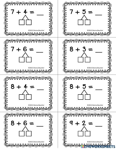 Image result for Addition Making 10 Worksheets