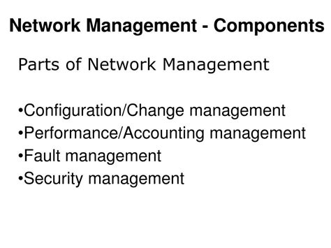 Components of Network Management に対する画像結果