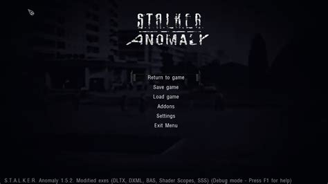 Stalker Anomaly Menu Mod に対する画像結果