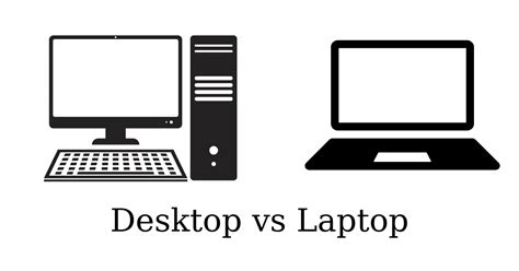 Desktop Computer vs Laptop に対する画像結果