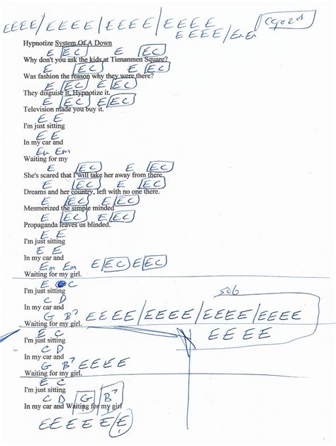 Image result for Easy Chords System of a Down