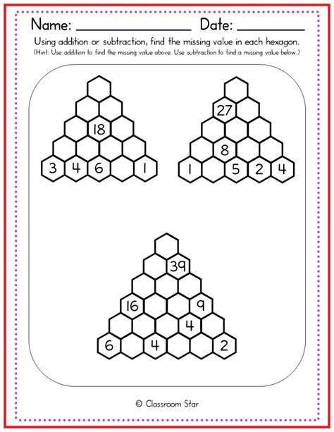 Image result for Addition Pyramid Worksheet