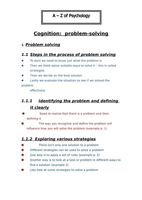 Image result for Problem Solving Steps Psychology