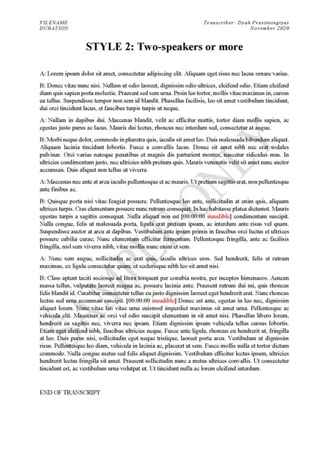 Language Transcripts and Samples に対する画像結果