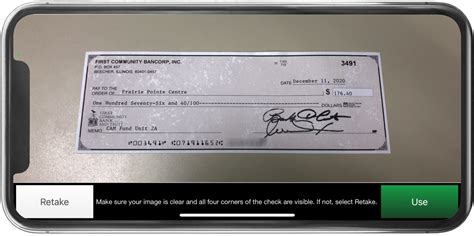 Image result for Mobile Deposit Check Back and Front