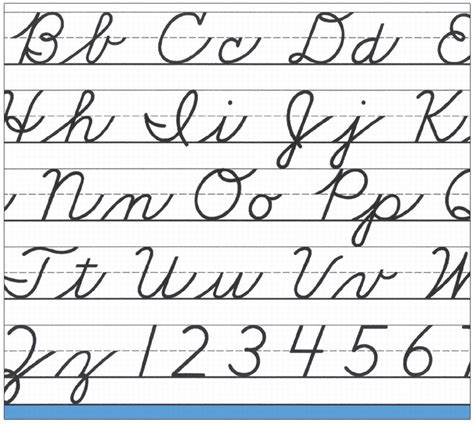 Image result for How to Write the Cursive Alphabet