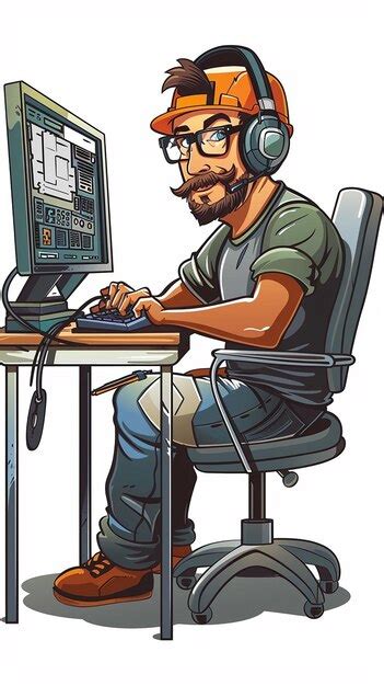 Toradh íomhá ar Disney Computer Tech Cartoon