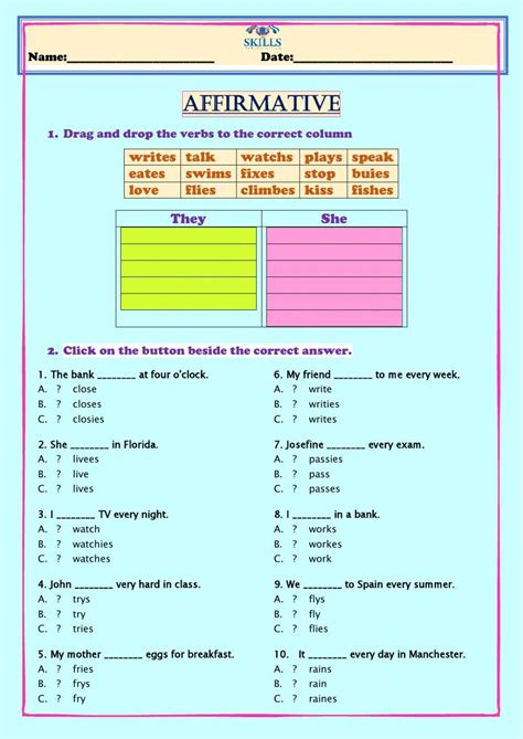 Image result for Present Simple Examples Tests