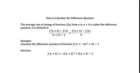Finding Difference Quotient From Graphs Worksheet に対する画像結果