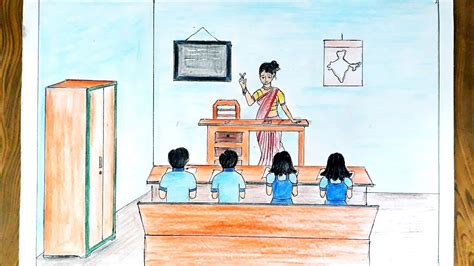 Image result for Basic Drawing of Students with Color