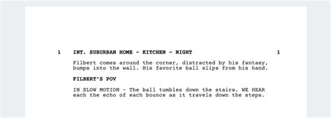 Toradh íomhá ar Long Shot Screenplay Example