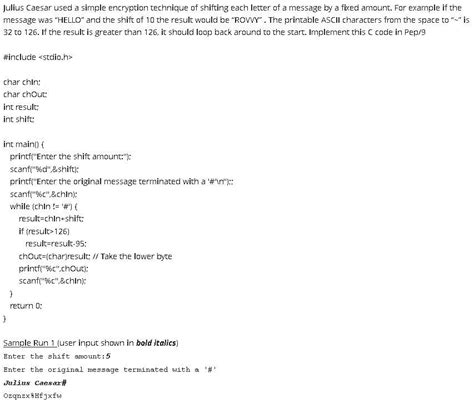 Image result for Julius Caesar Code