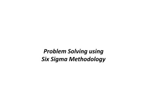 Image result for Problem Mapping Six Sigma