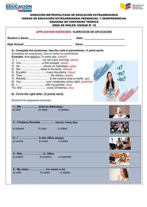 Image result for Presente Simple Worksheet