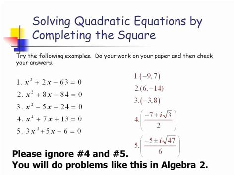 Image result for Problem Solving in Quadratics Worksheet