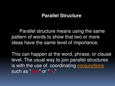 Presentation Parallel Structure に対する画像結果