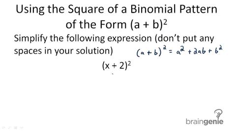 Image result for Squaring a Binomial Example
