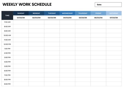 Image result for Printable 2 Week Work Schedule