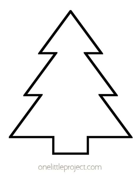 Christmas Tree Template | Free Printable Christmas Tree Outlines