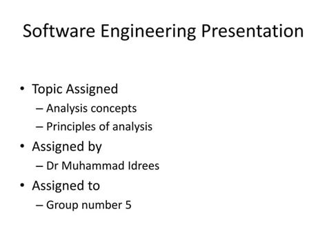 Image result for What Is Analysis Principles in Software Engineering