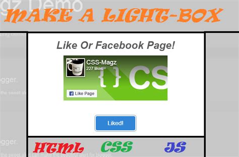 Image result for CSS Light Box