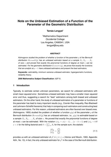 Geometric Distribution Parameter Estimation に対する画像結果
