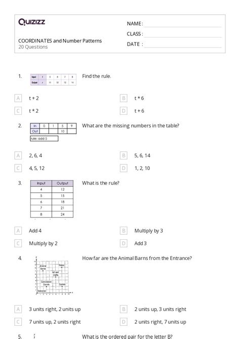 Toradh íomhá ar Geometric Patterns Worksheets 7th Grade
