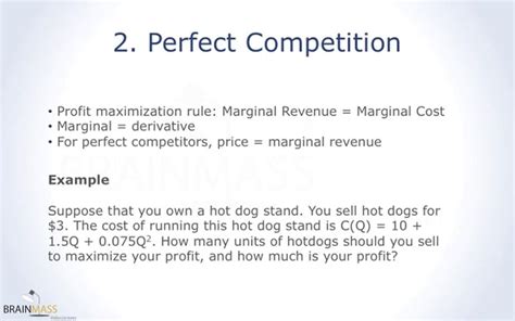 Image result for Perfect Competition Profit Maximization Graph