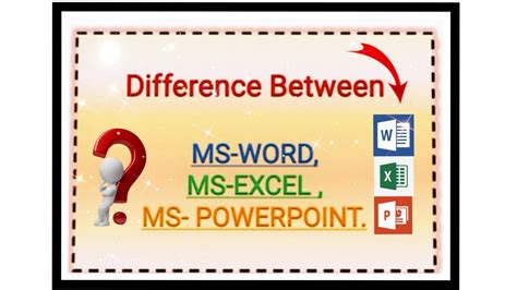 Image result for Difference Between Excel and Word