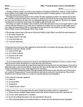Image result for 7th Grade Text Structure Worksheets