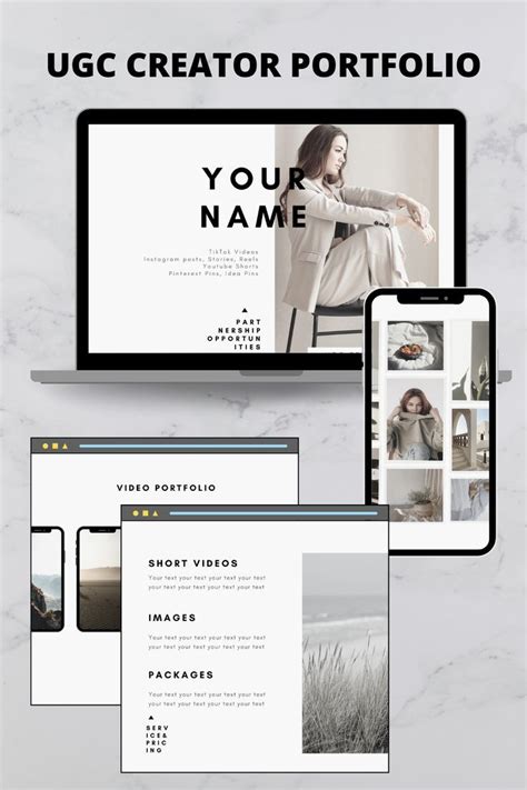 UGC Portfolio Template に対する画像結果