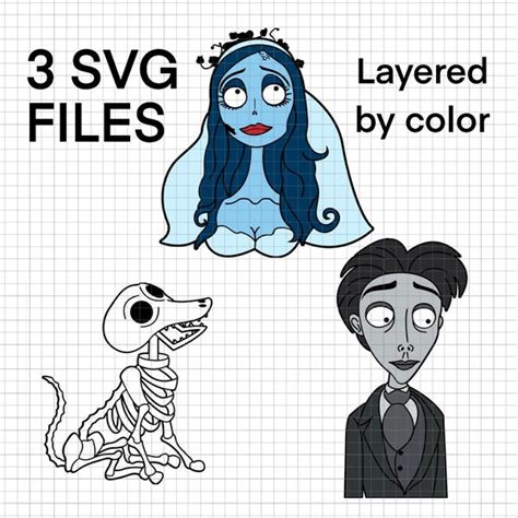 Corpse Bride Emily SVG に対する画像結果
