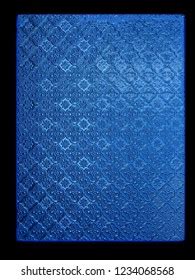 Toradh íomhá ar Blue Glass Window Frame Texture