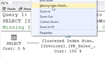 Toradh íomhá ar Query Tuning Index in SQL Server