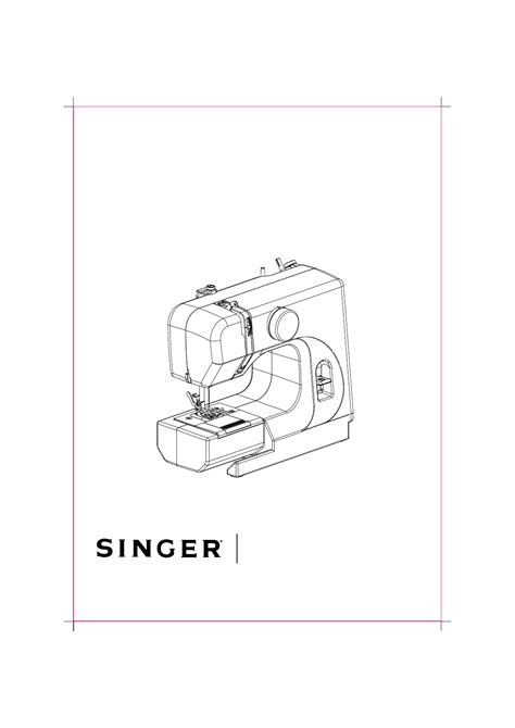 User manual Singer M1000 (English - 20 pages)
