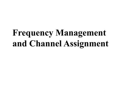 Image result for Frequency Management and Channel Assignment