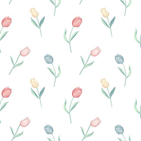 Image result for Spring Tulips Pattern Wallpaper