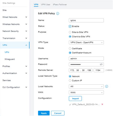 Image result for TP-LINK Er0605 OpenVPN Setup