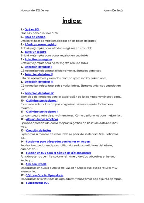 Toradh íomhá ar SQL Manual PDF