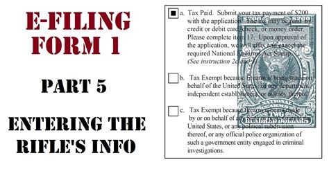 Image result for ATF Form 1 Line Item Example