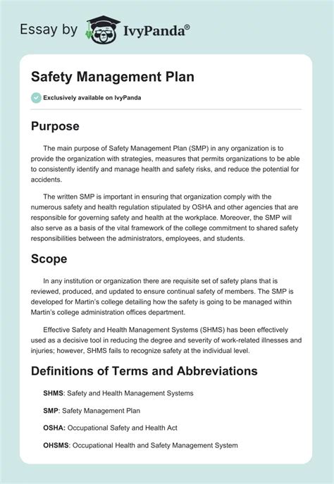 Image result for System Safety Engineering Plan Example