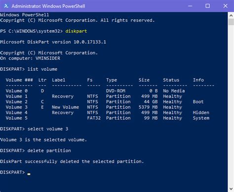 How to Delete Partitions in Command Prompt に対する画像結果