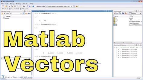 Image result for Create a Vector in MATLAB