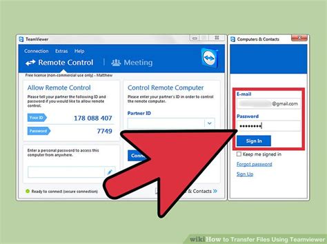 Toradh íomhá ar TeamViewer File Transfer