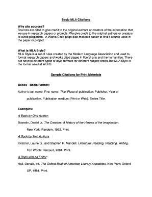 Image result for MLA Format for Hand Out Citation