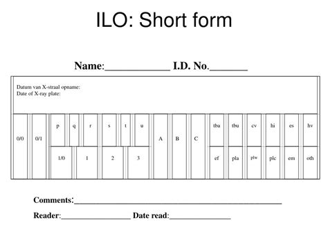 Image result for ILO Classification Form