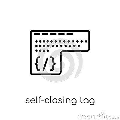 Afbeeldingsresultaten voor Self Closing Tag Icon