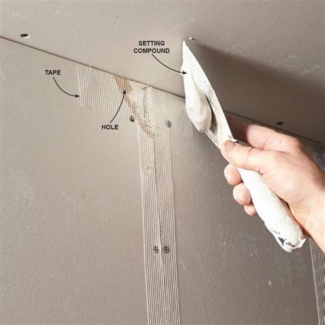 Image result for Mudding Large Gaps in Drywall