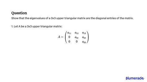 Image result for Eigenvalues of a Triangular Matrix